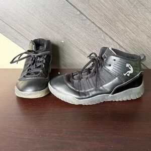 Shaq Kids Basketball Shoes Black High Top Sneakers Youth Size 3 Athletic‎